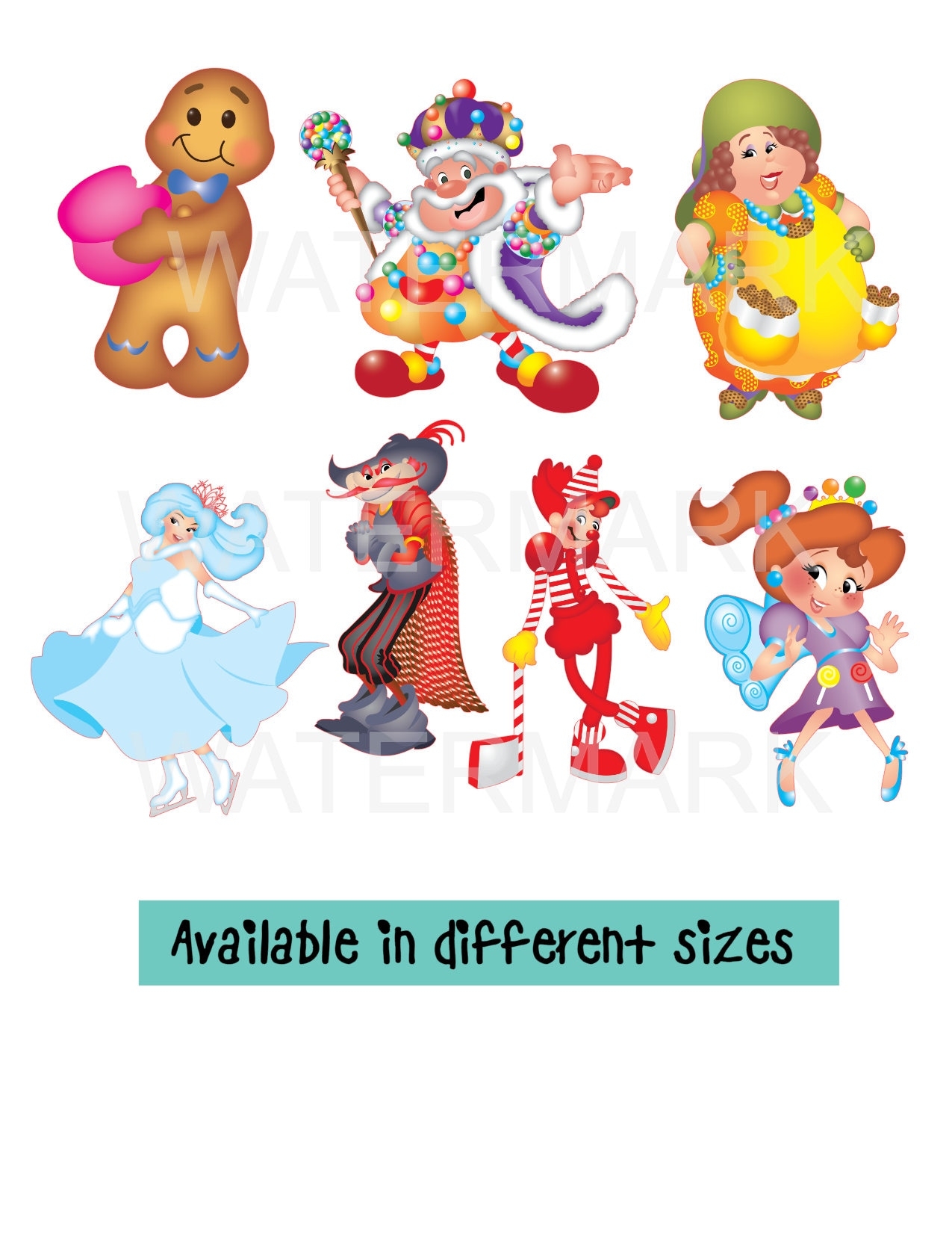 Candyland Characters Printable Etsy