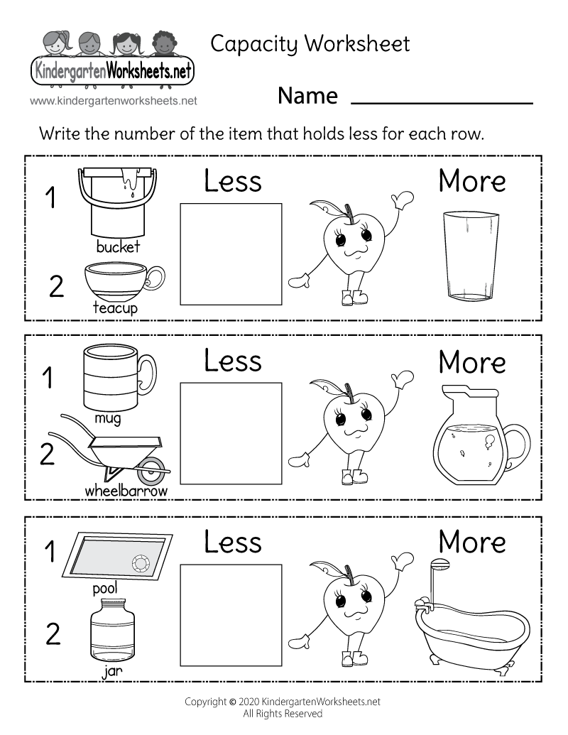 Free Printable Measuring Worksheets