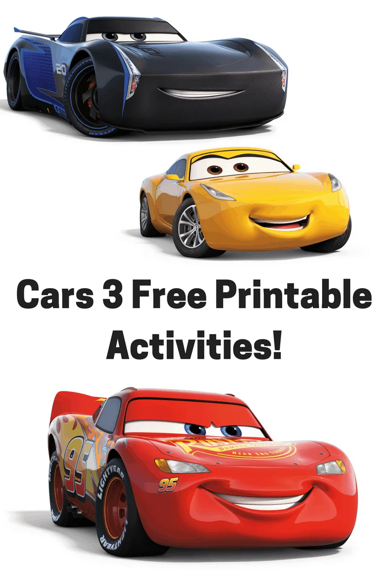 Cars 3 Free Printable Activities With Ashley And Company