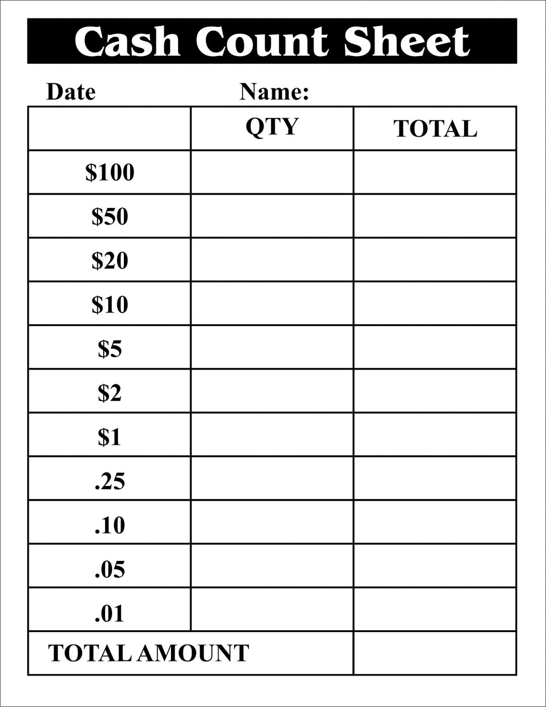 Cash Breakdown Count Sheet Cash Breakdown Slip PDF Cash Withdrawal Slip Teller Slip Cash Stuffing Printable Digital Download Etsy Hong Kong
