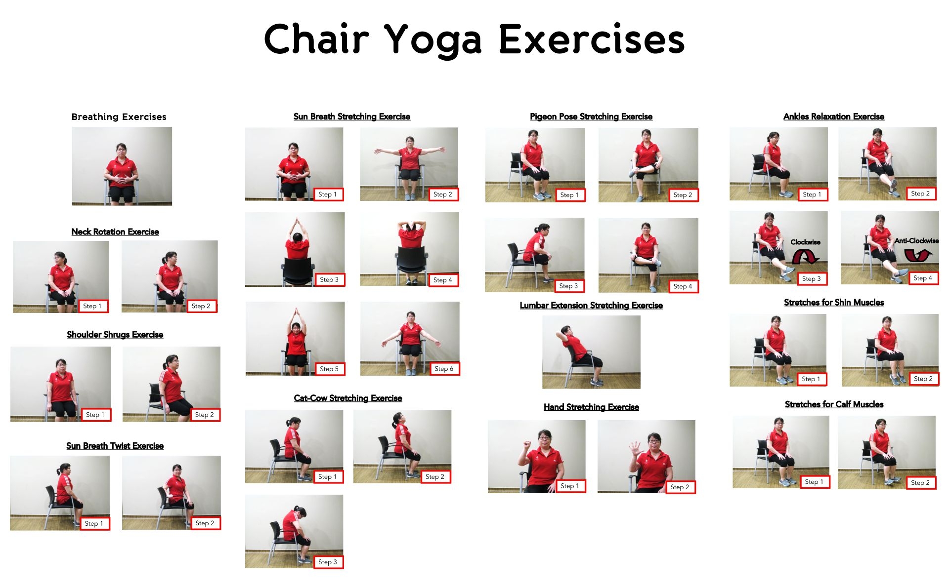 Chair Yoga Exercises For Seniors 20 Free PDF Printables Printablee