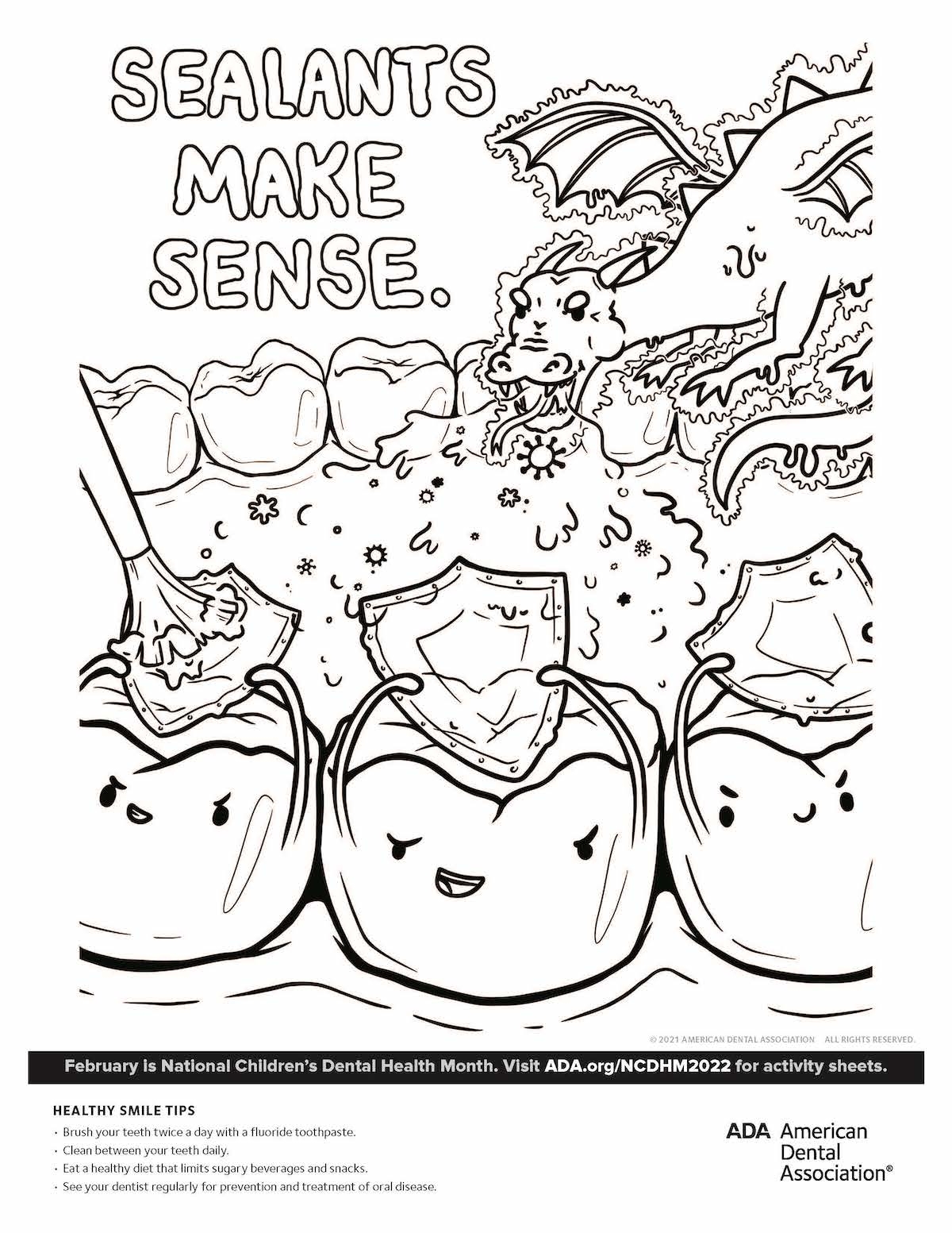 Free Printable Dental Activity Sheets