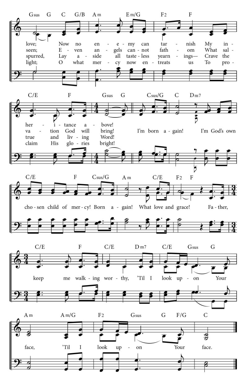 Chosen As His Children Born Again free Song Church Works Media