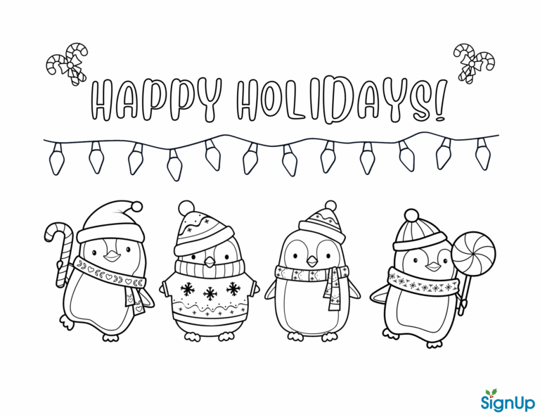 Christmas Activity Sheets U0026 Coloring Pages SignUp