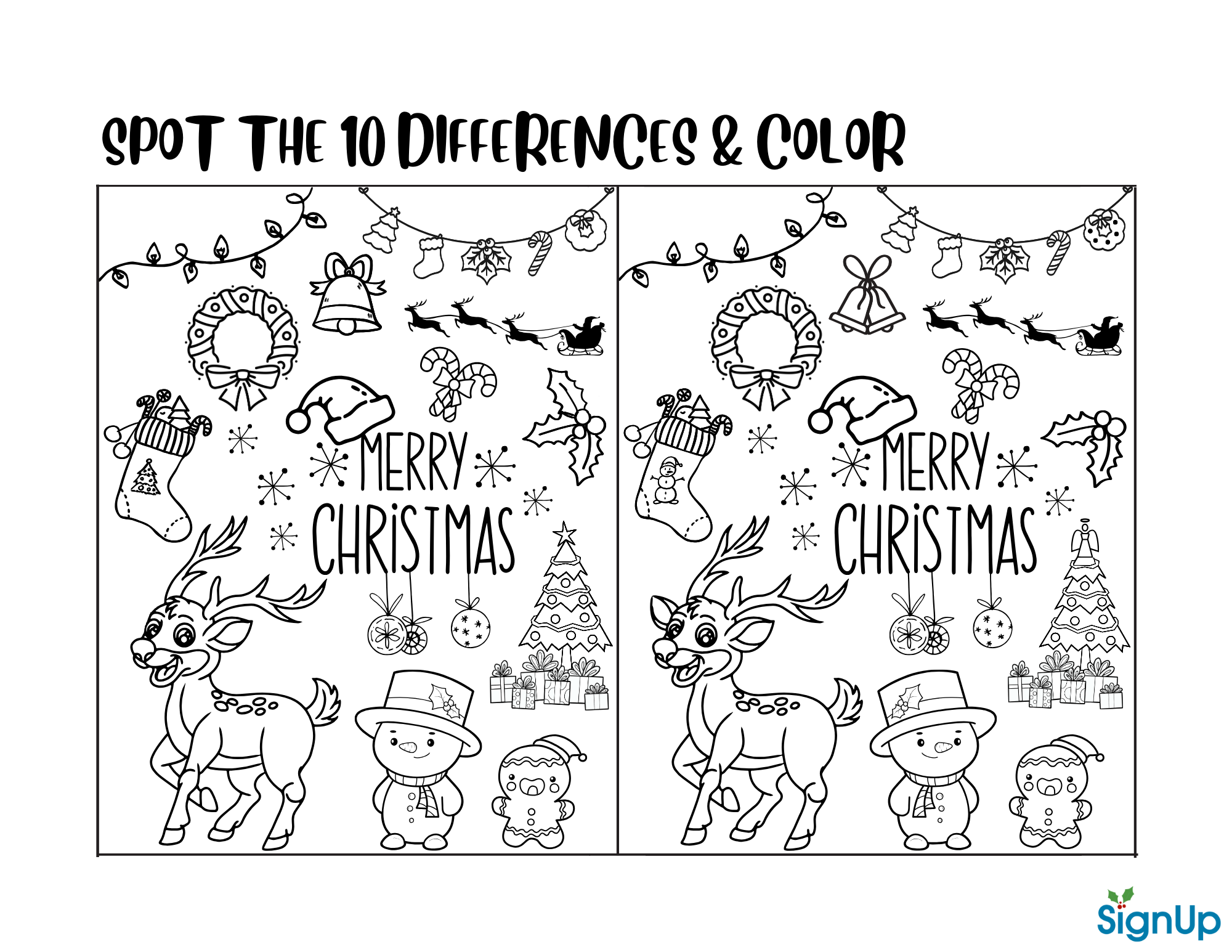 Free Printable Christmas Activities