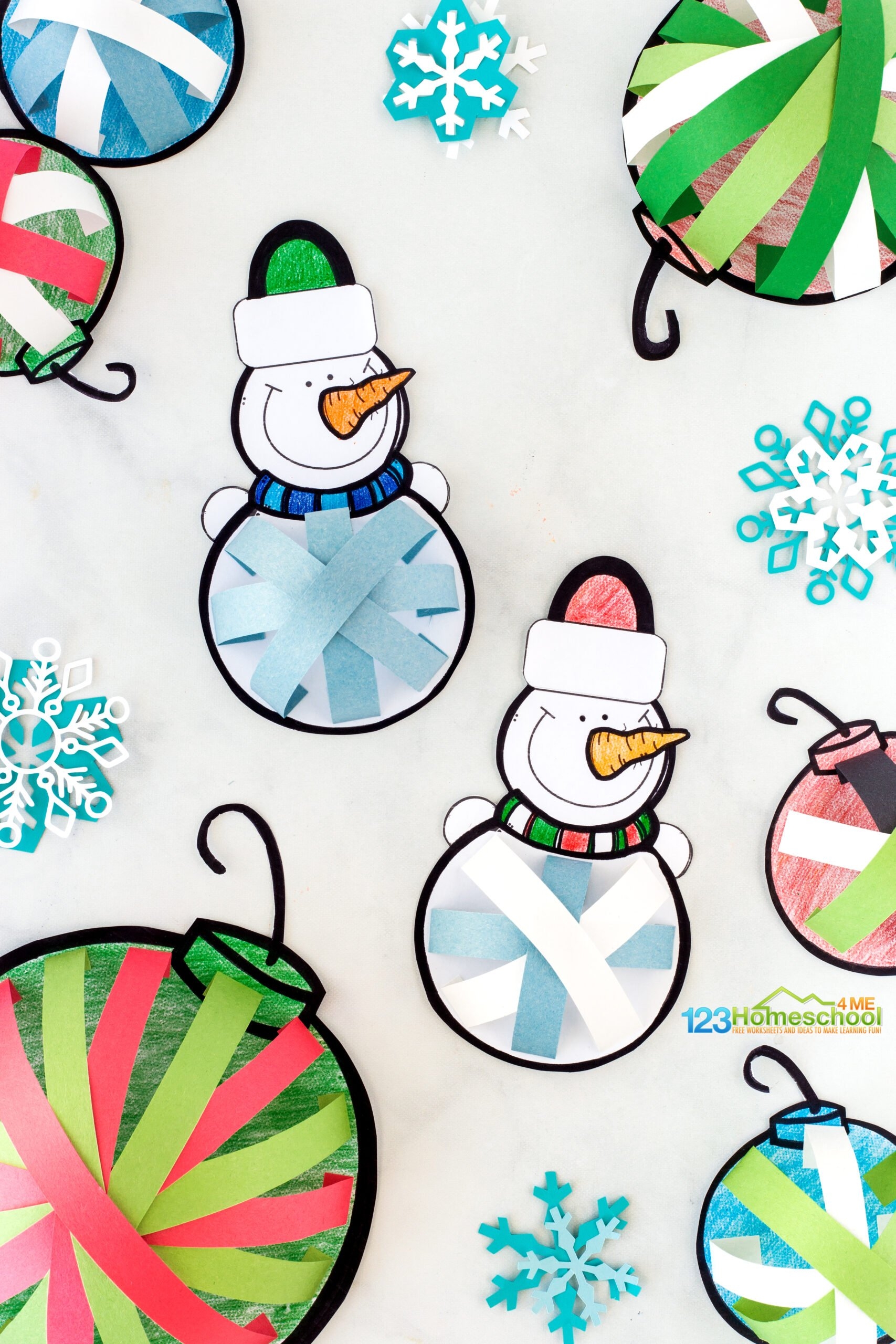  Christmas Bauble Ornament Craft With FREE Printables