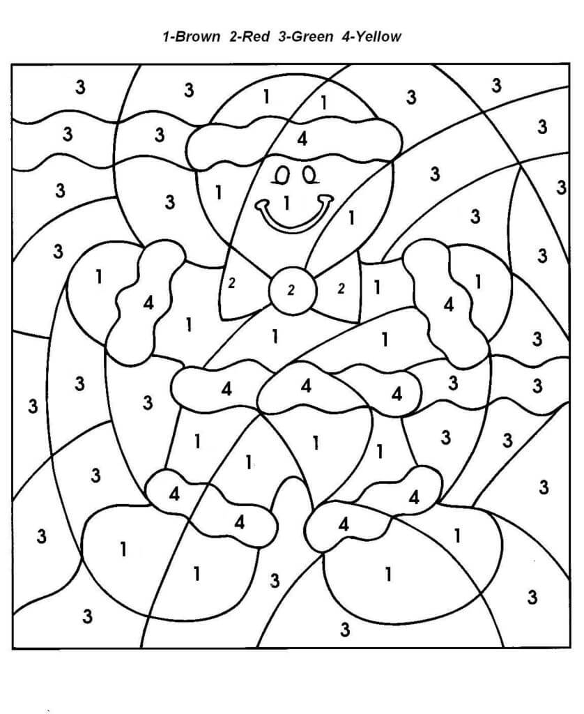 Christmas Color By Number Printables Printable Coloring Pages FREE