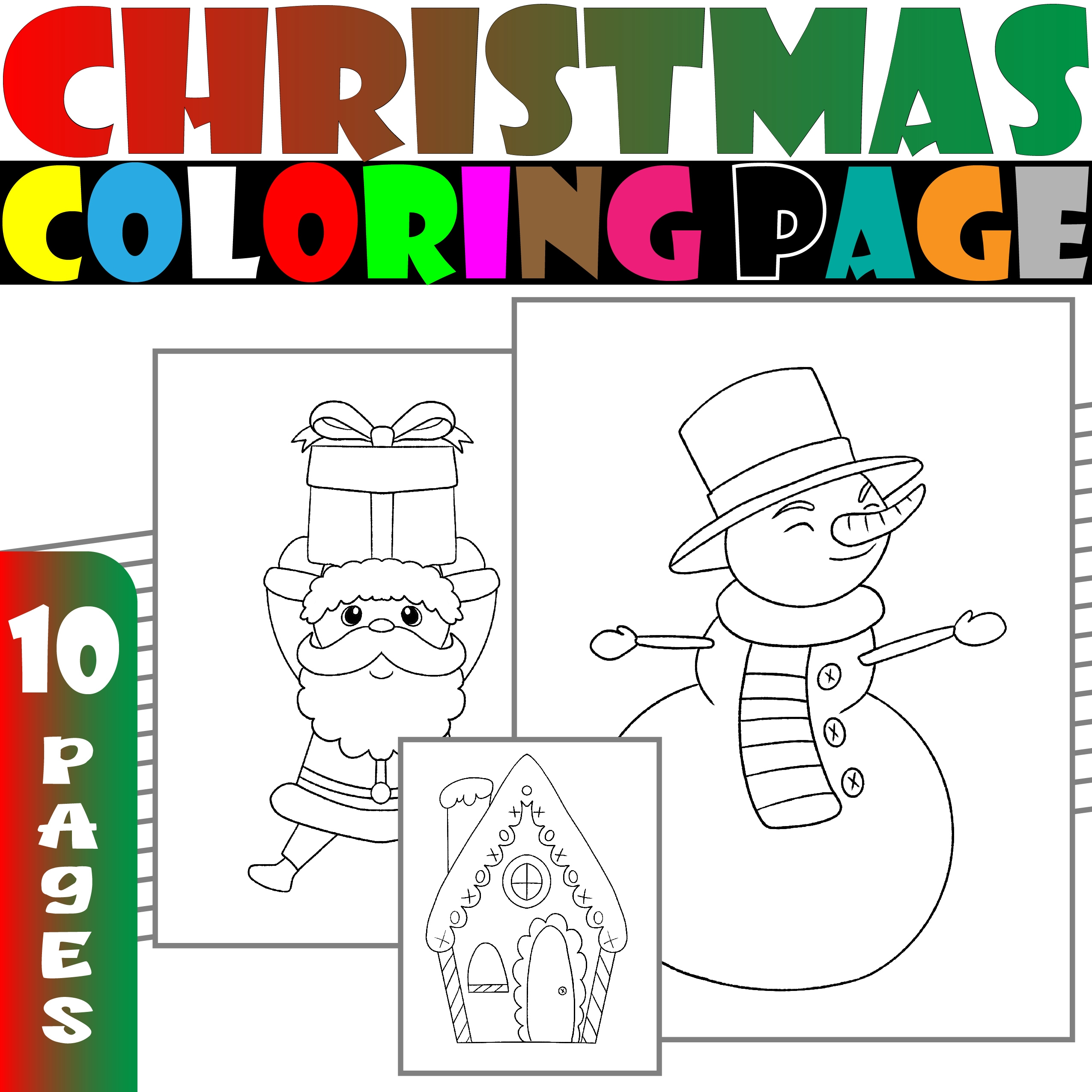 Christmas Color Pages Free Printable