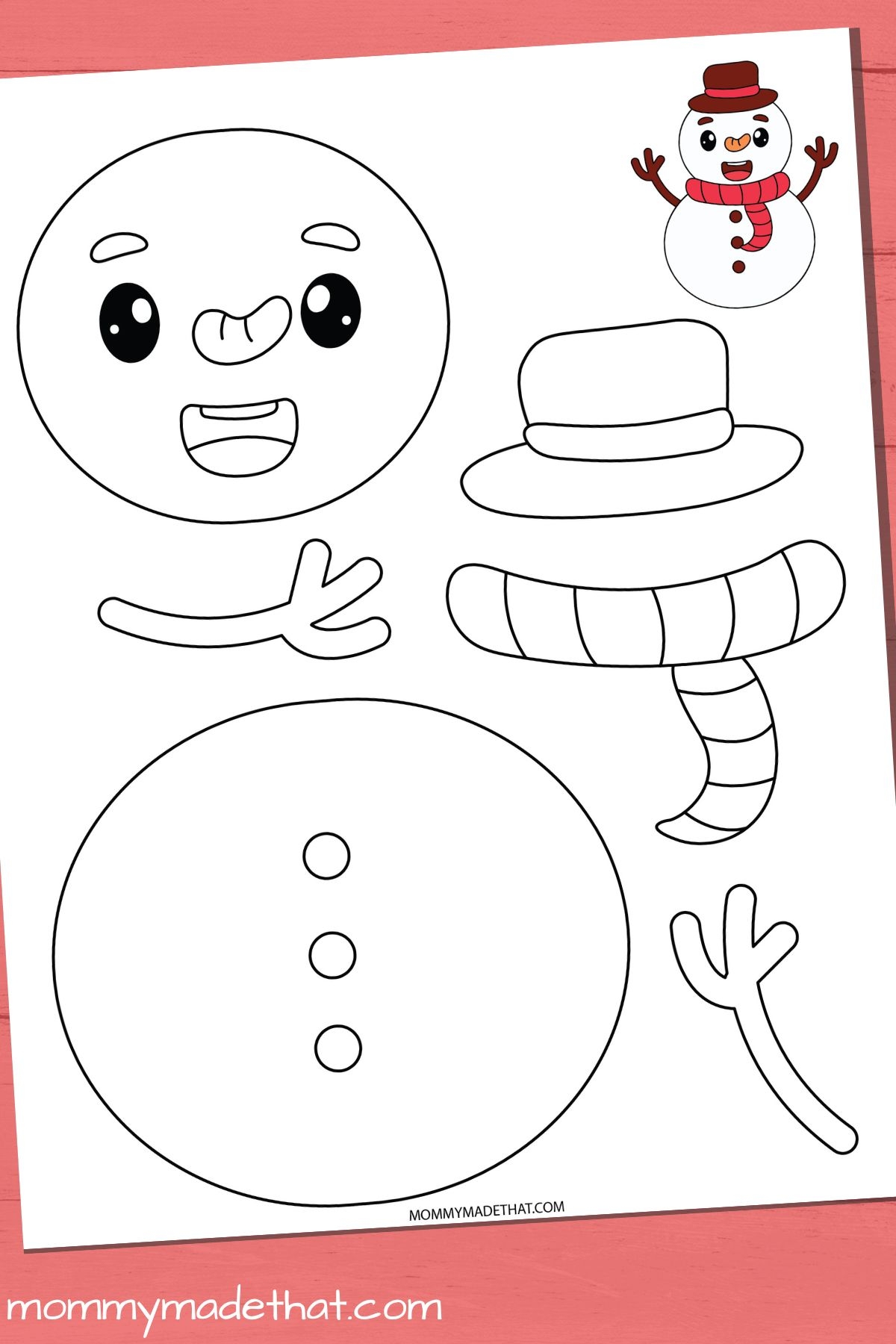 Christmas Craft Printable Printable Party Favors