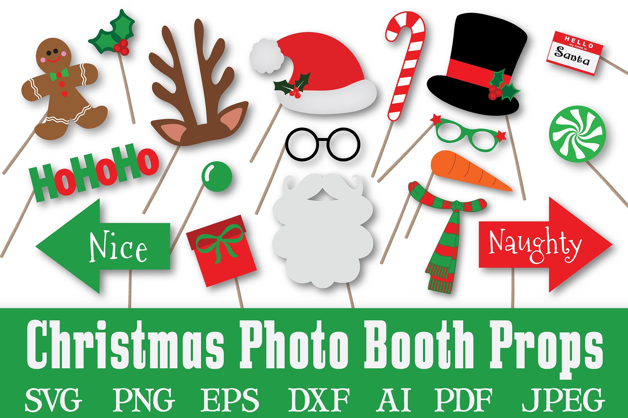 Christmas Photo Booth Props 42358 
