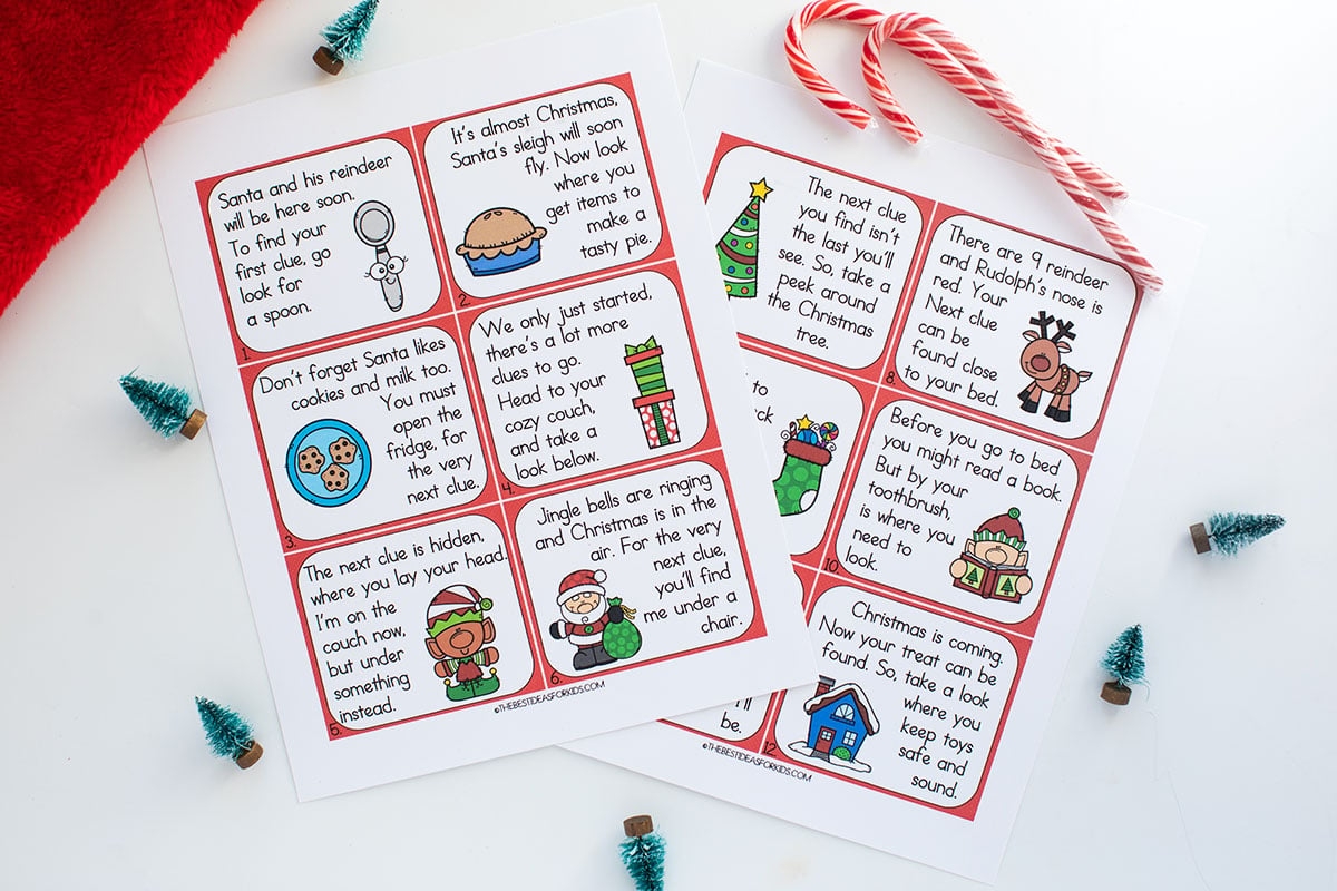 Christmas Scavenger Hunt Free Printables The Best Ideas For Kids