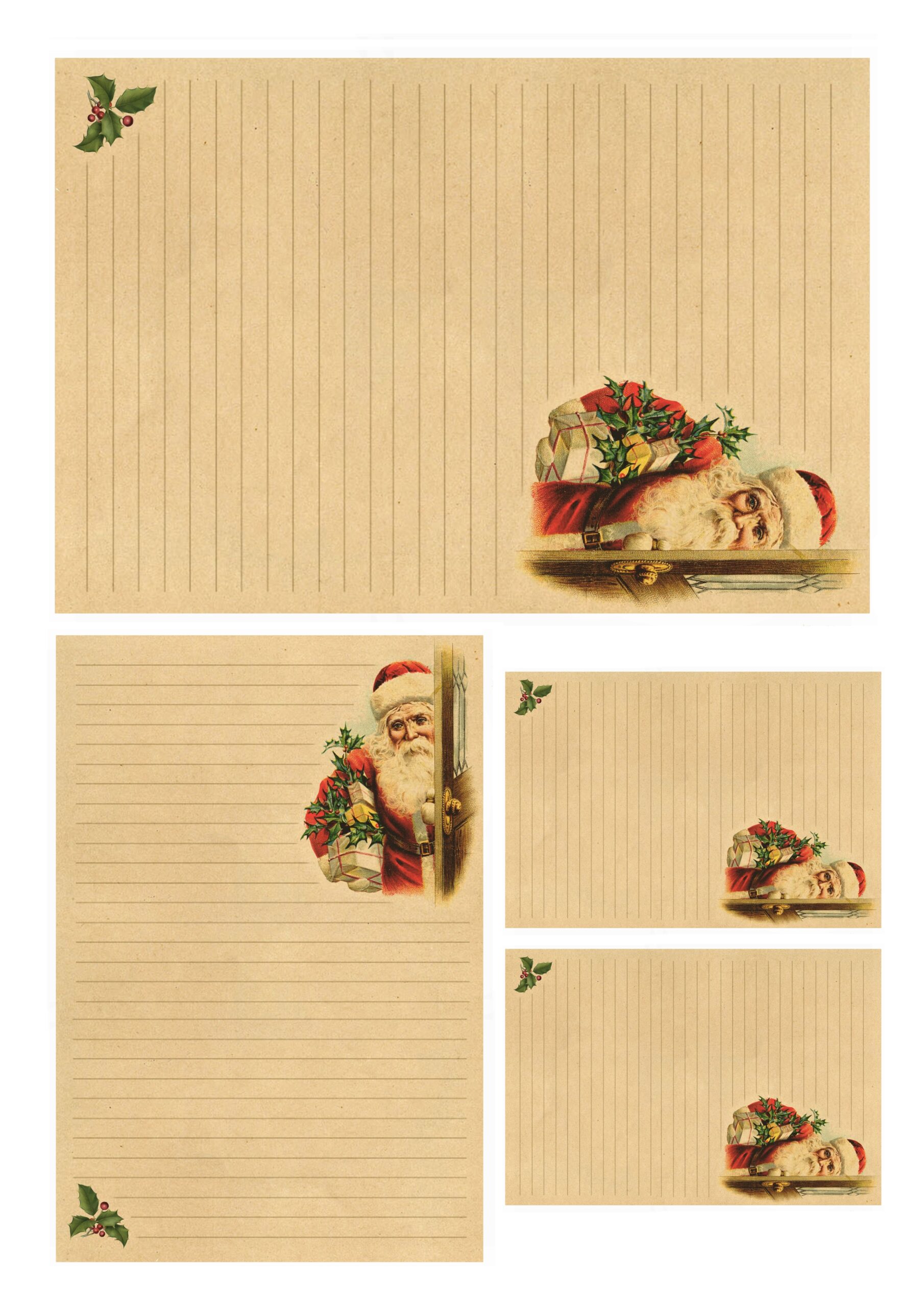 Christmas Stationery Printable The Graphics Fairy