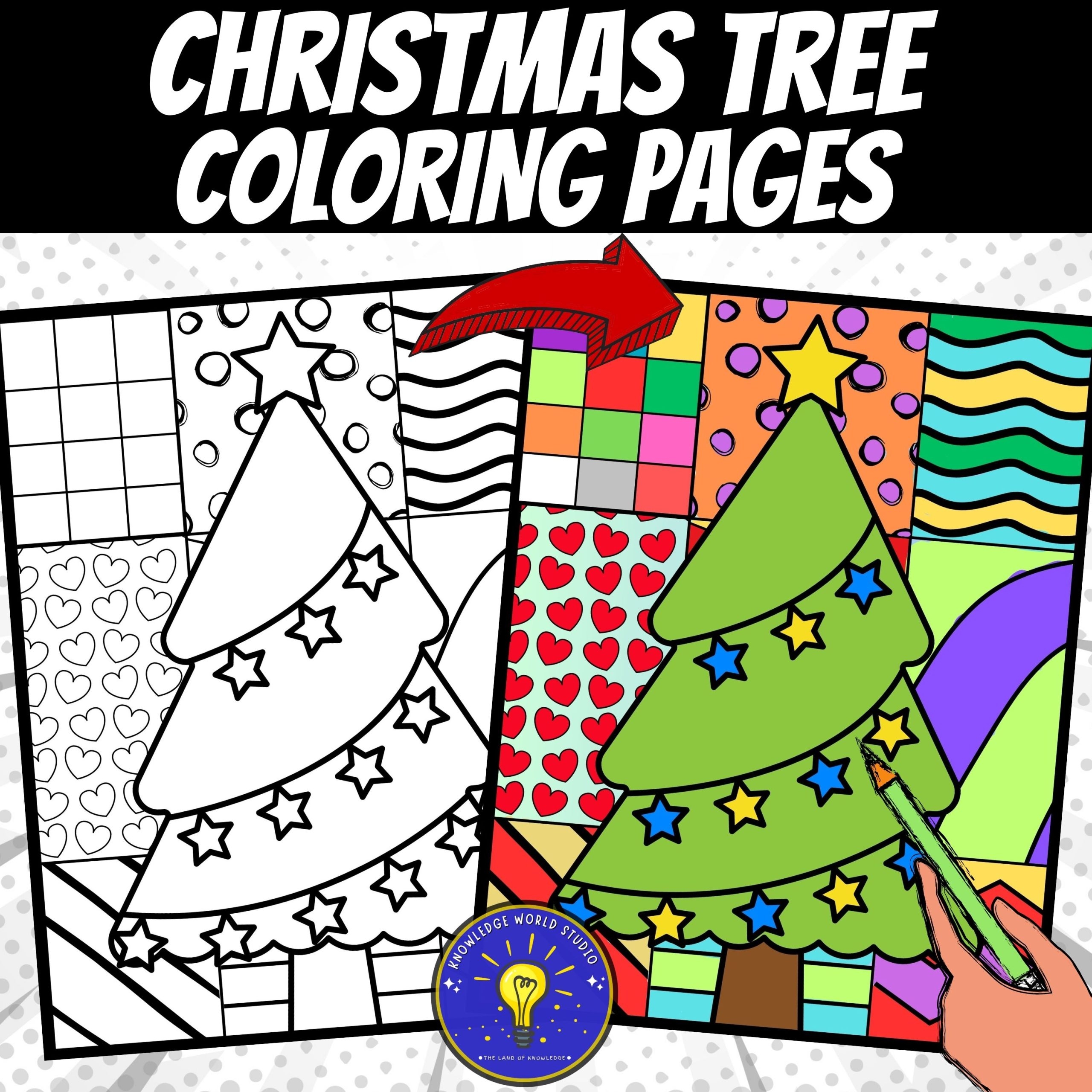 Free Printable Christmas Tree Coloring Sheets