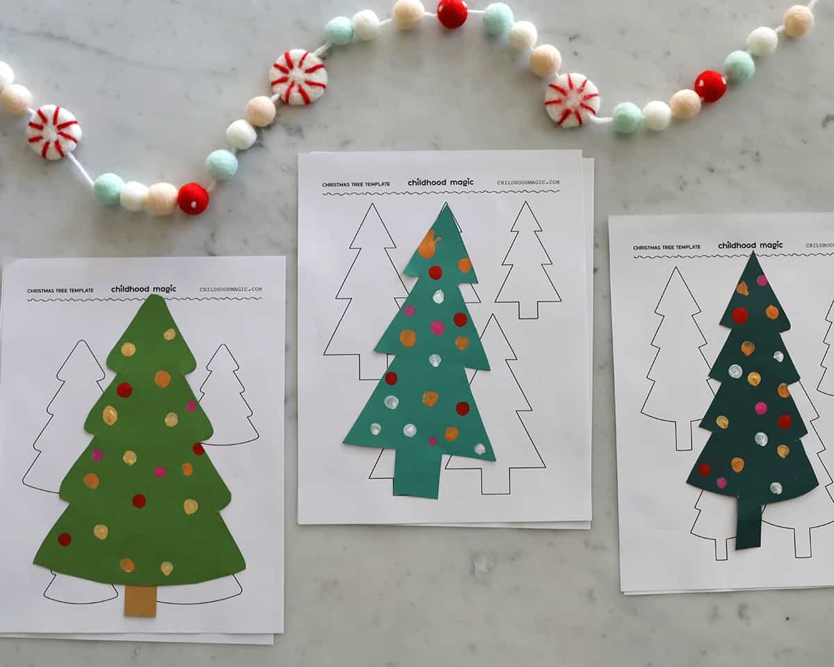 Free Xmas Tree Template Printable