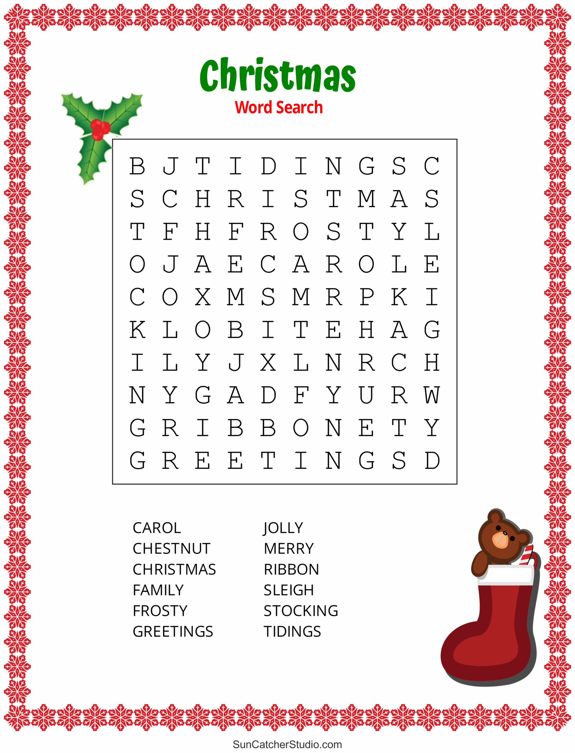 Free Printable Word Search Large Print