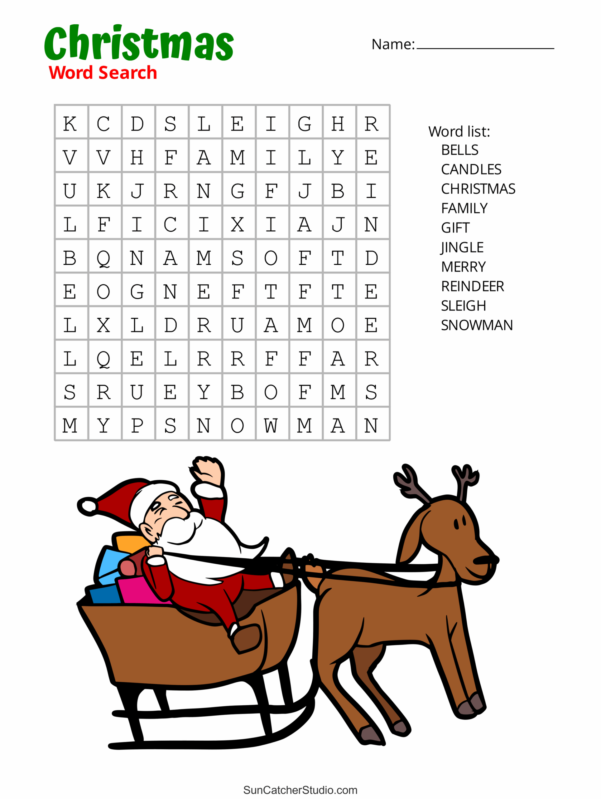 Free Printable Word Searches Large Print