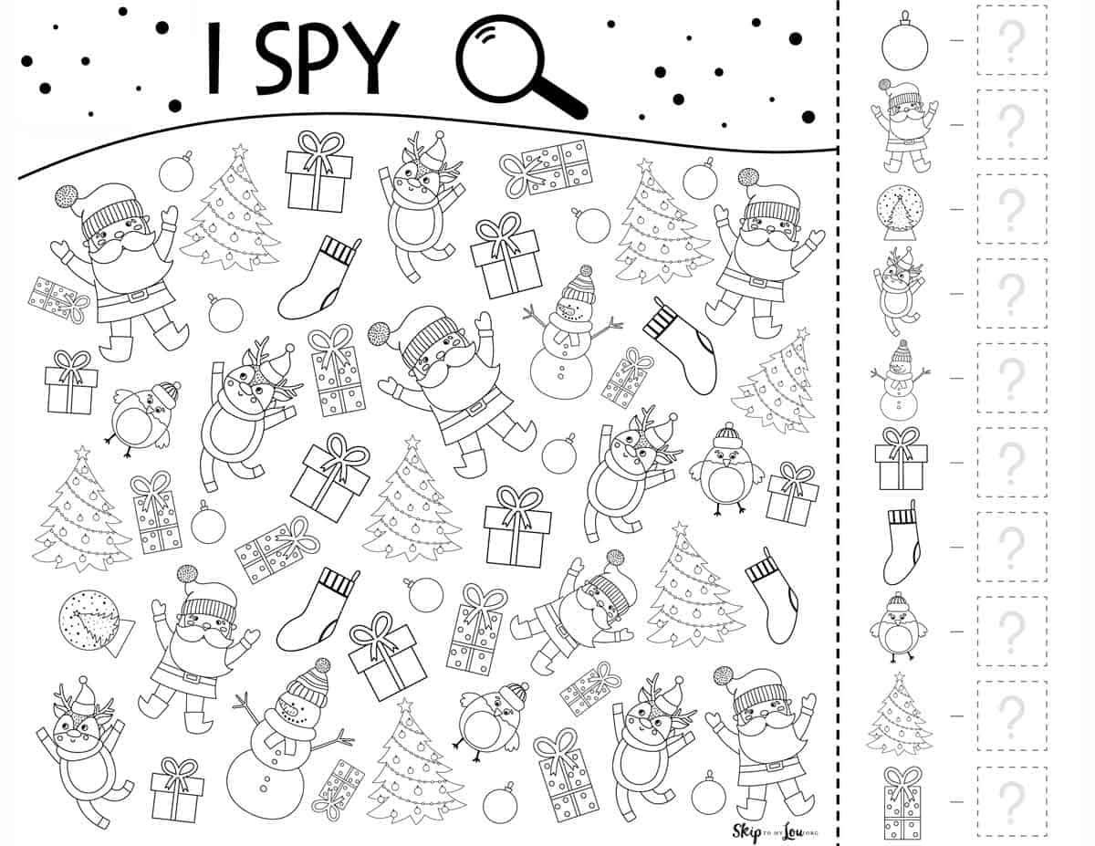 Christmas Worksheets Skip To My Lou