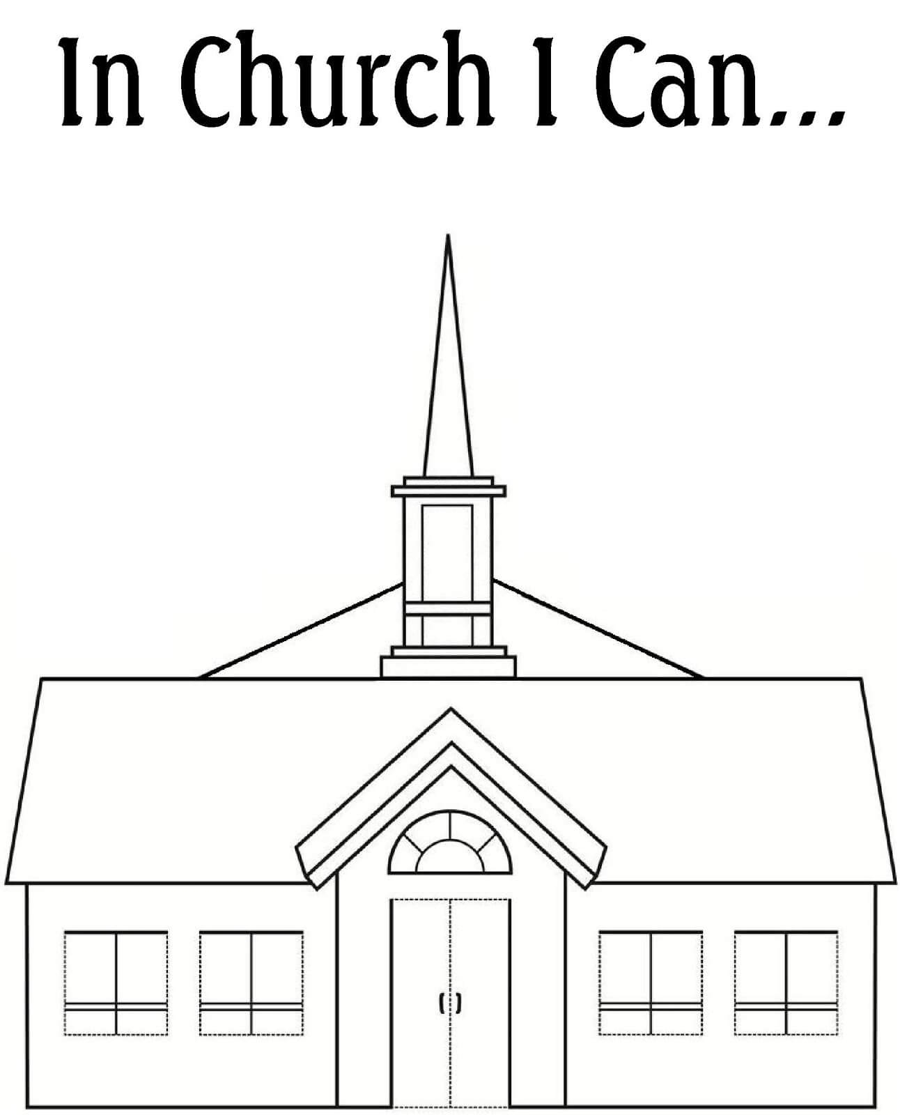 Church Coloring Pages Printable Coloring Pages FREE