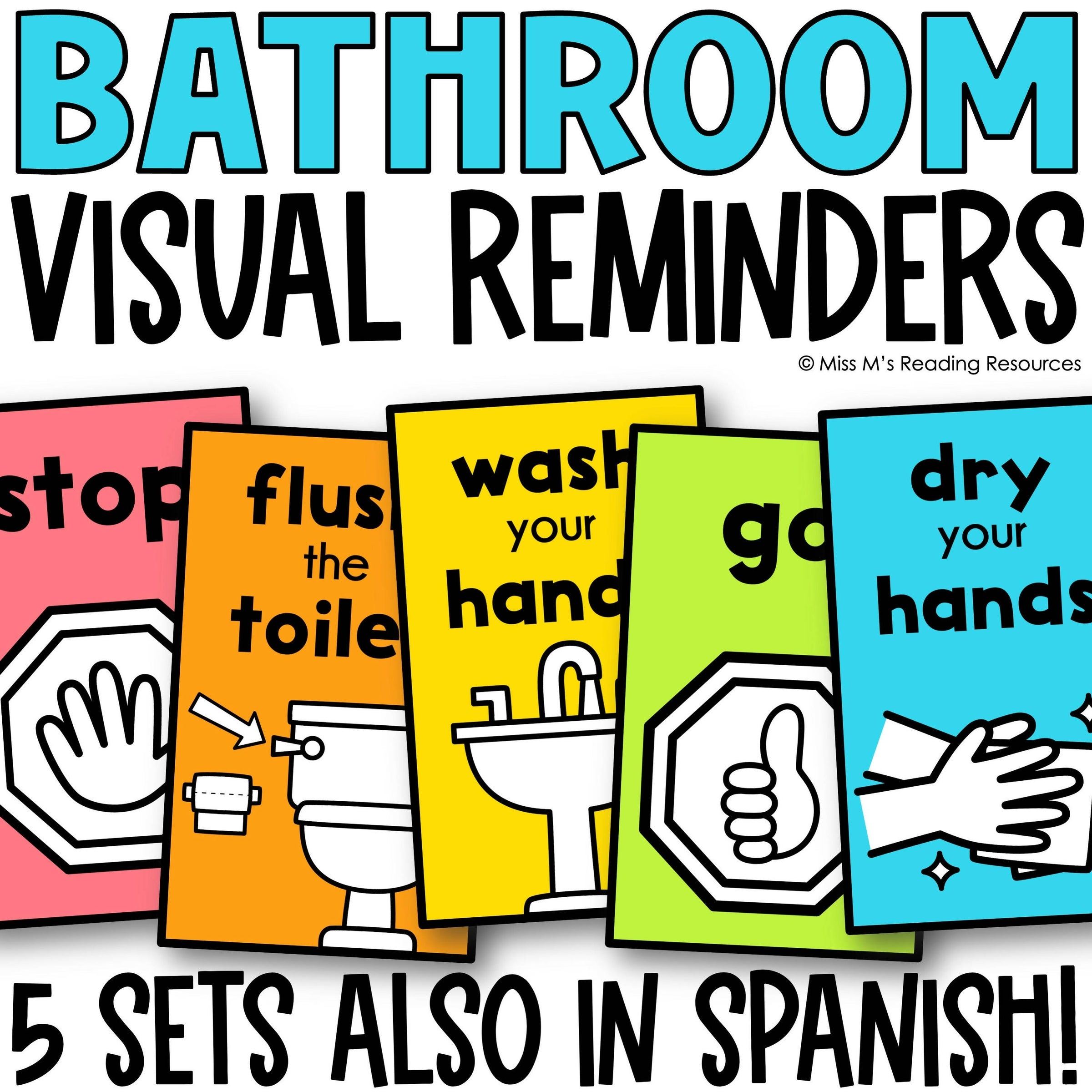 Classroom Management Bathroom Signs Bathroom Rules Posters 