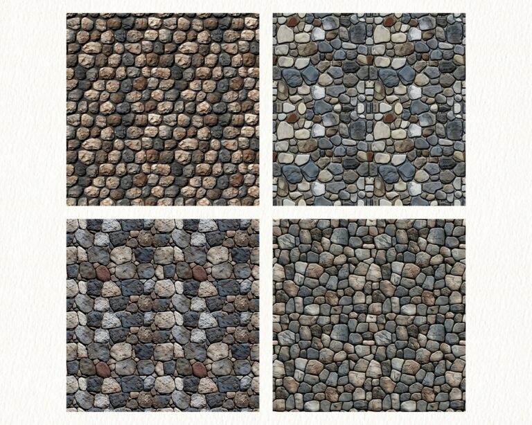 Cobblestone Pattern Seamless Digital Papers Printable Scrapbook Paper Instant Download Commercial Use 300dpi Etsy