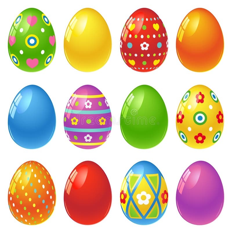 Collection Easter Eggs Stock Illustrations 45 847 Collection 