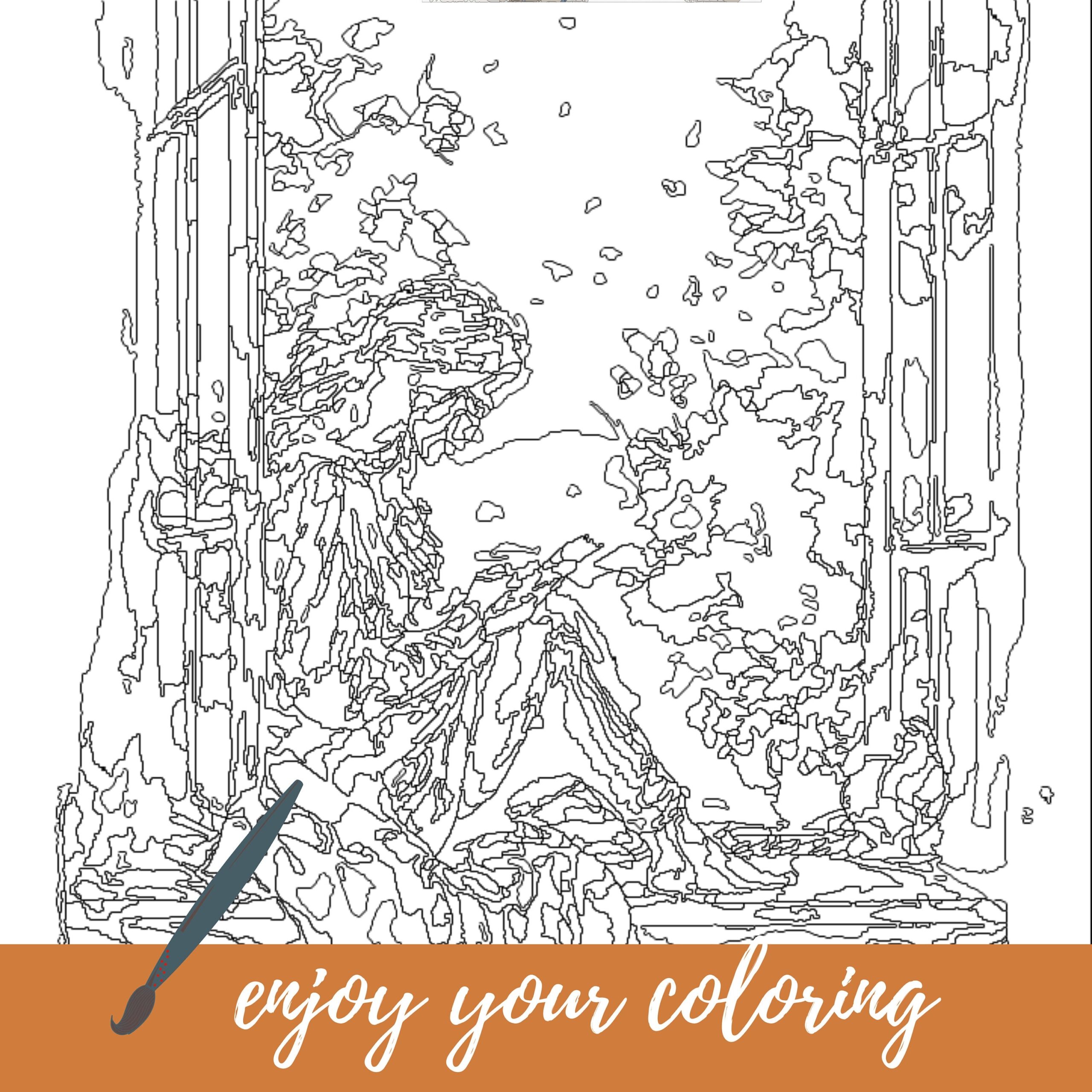 Color By Number For Adult Paint By Number Printable Fall Woman 