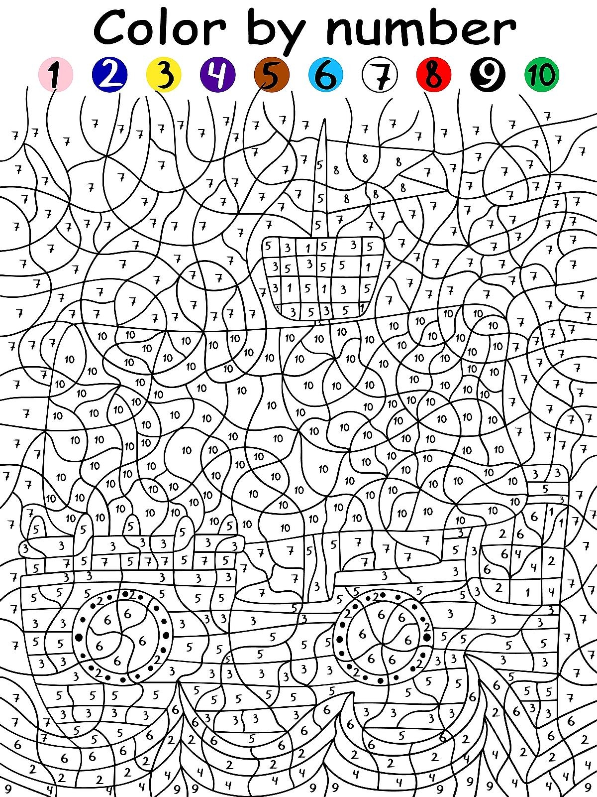 Color By Numbers Activity Pages For Kids Free U0026 Fun Coloring Pages That Are By The Number Printables 30Seconds Mom