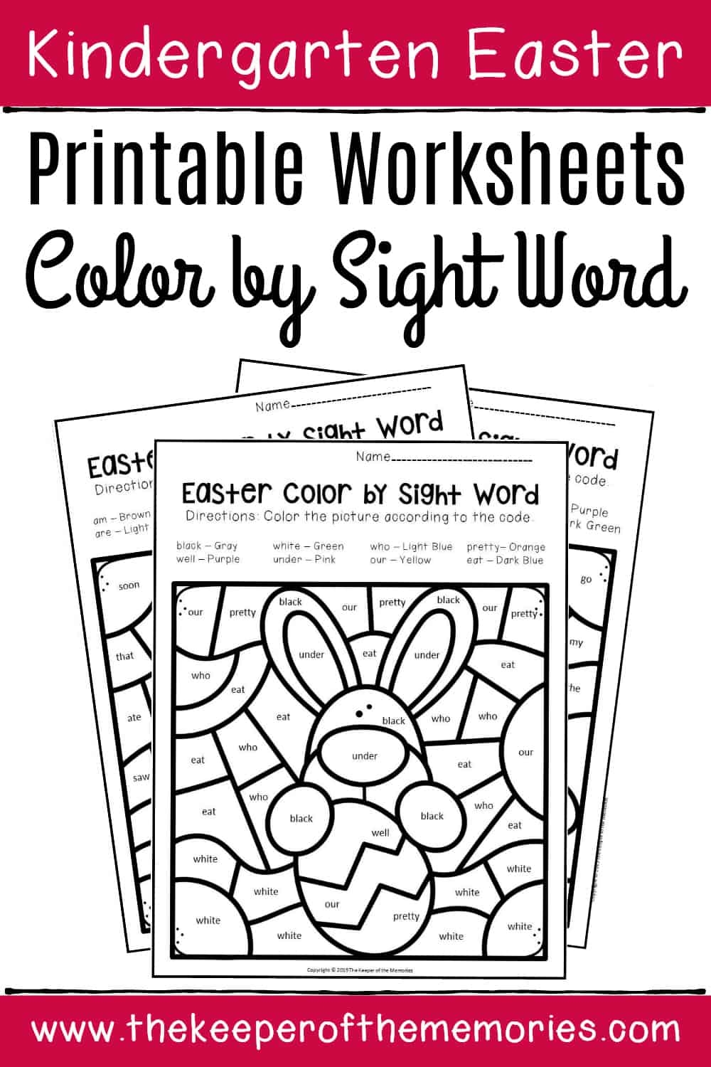 Color By Word Free Printable