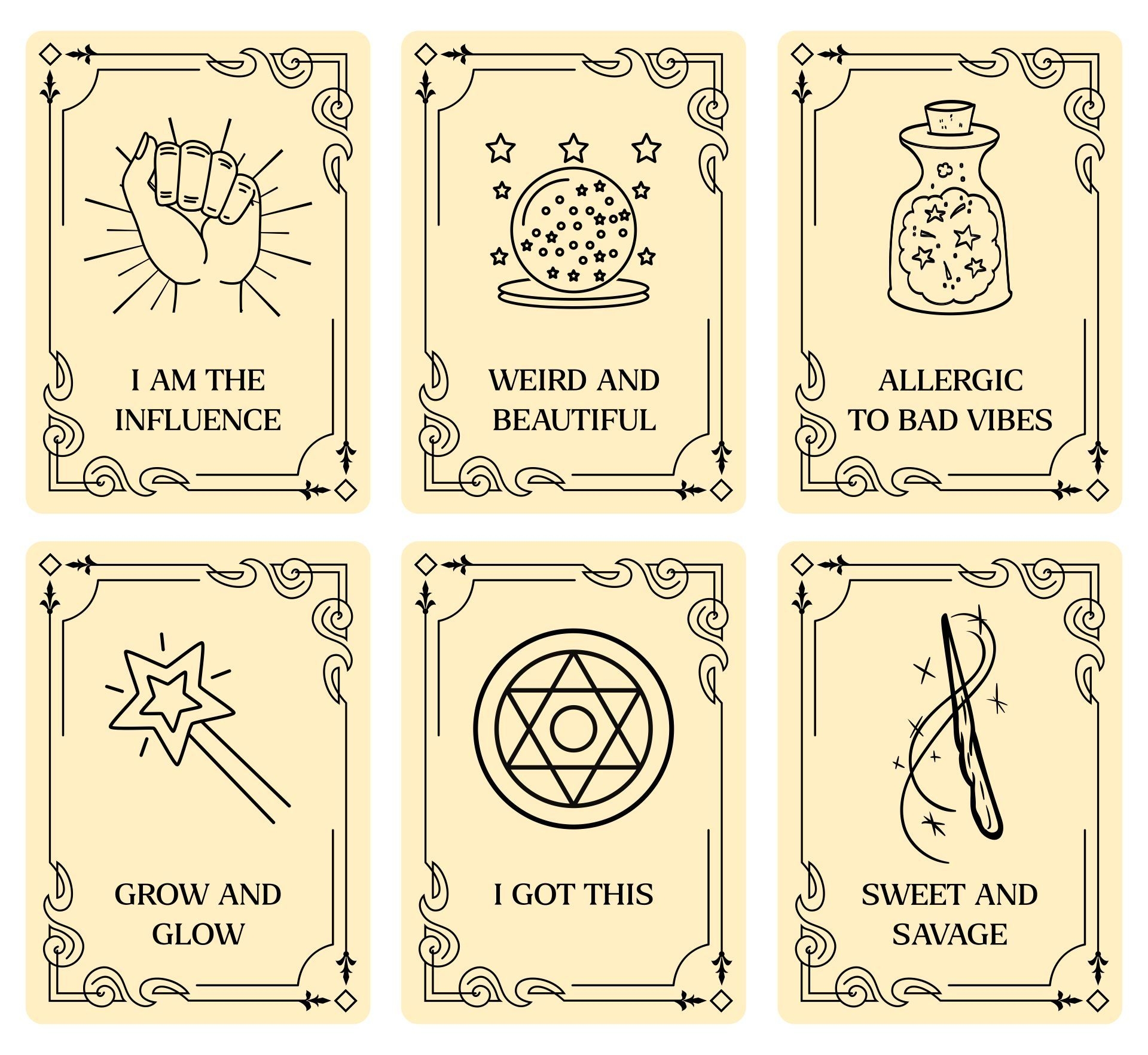 Color Yourself Tarot Cards 10 Free PDF Printables Printablee Worksheets Library