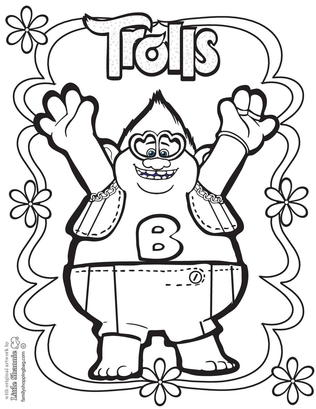 Free Printable Coloring Pages Of Trolls