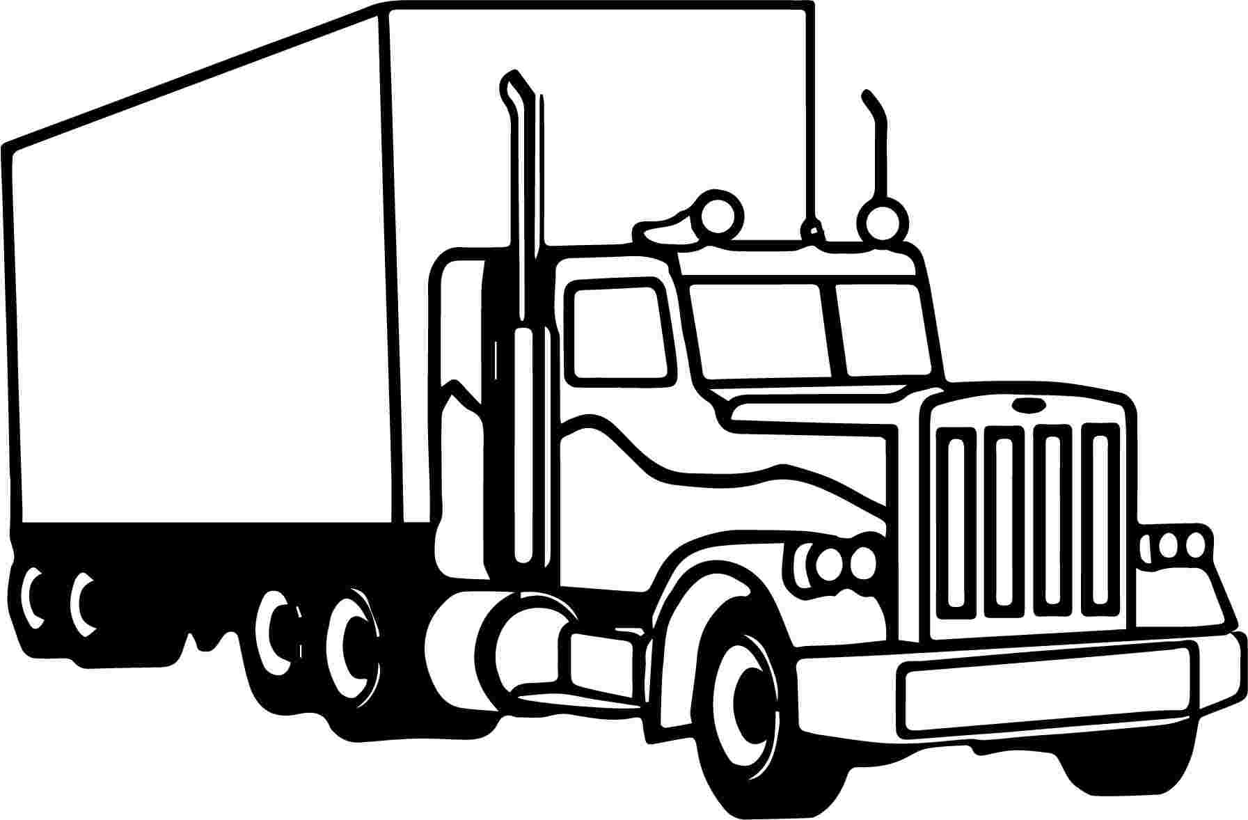 Free Printable Coloring Pages Of Trucks