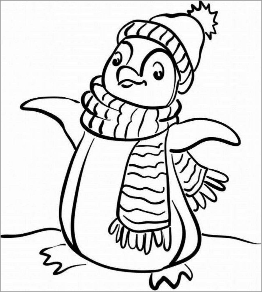 Free Printable Penguin Coloring Pages
