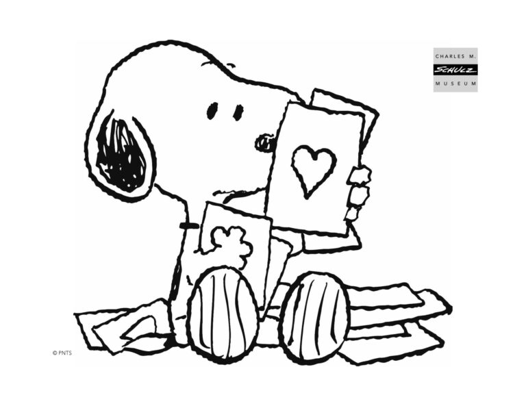Coloring Sheets Charles M Schulz Museum
