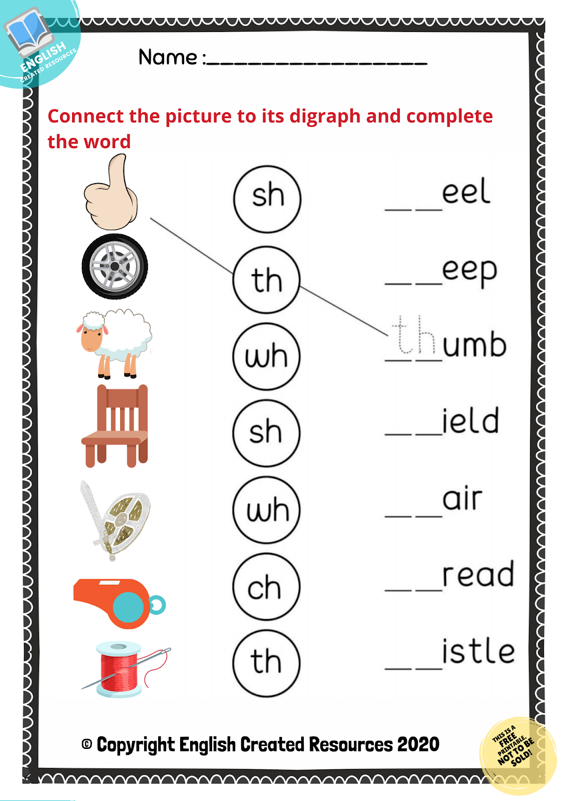Consonant Digraphs Worksheets English Created Resources Worksheets Library