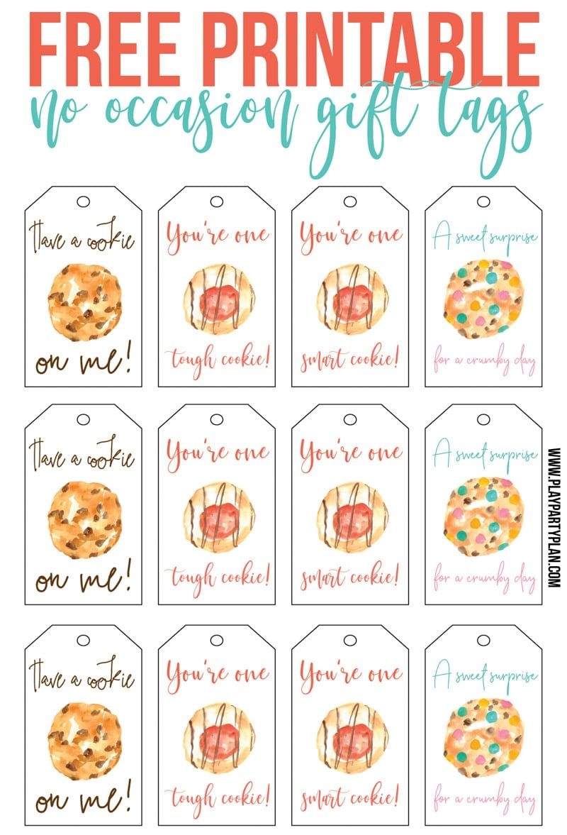 Cookie Labels Free Printable Printable Party Favors