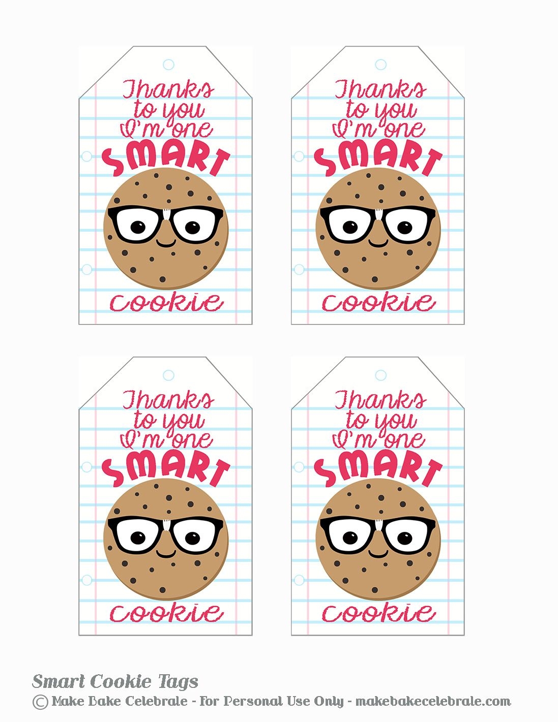 Cookie Teacher Appreciation Printable Free Printable Bliss For 