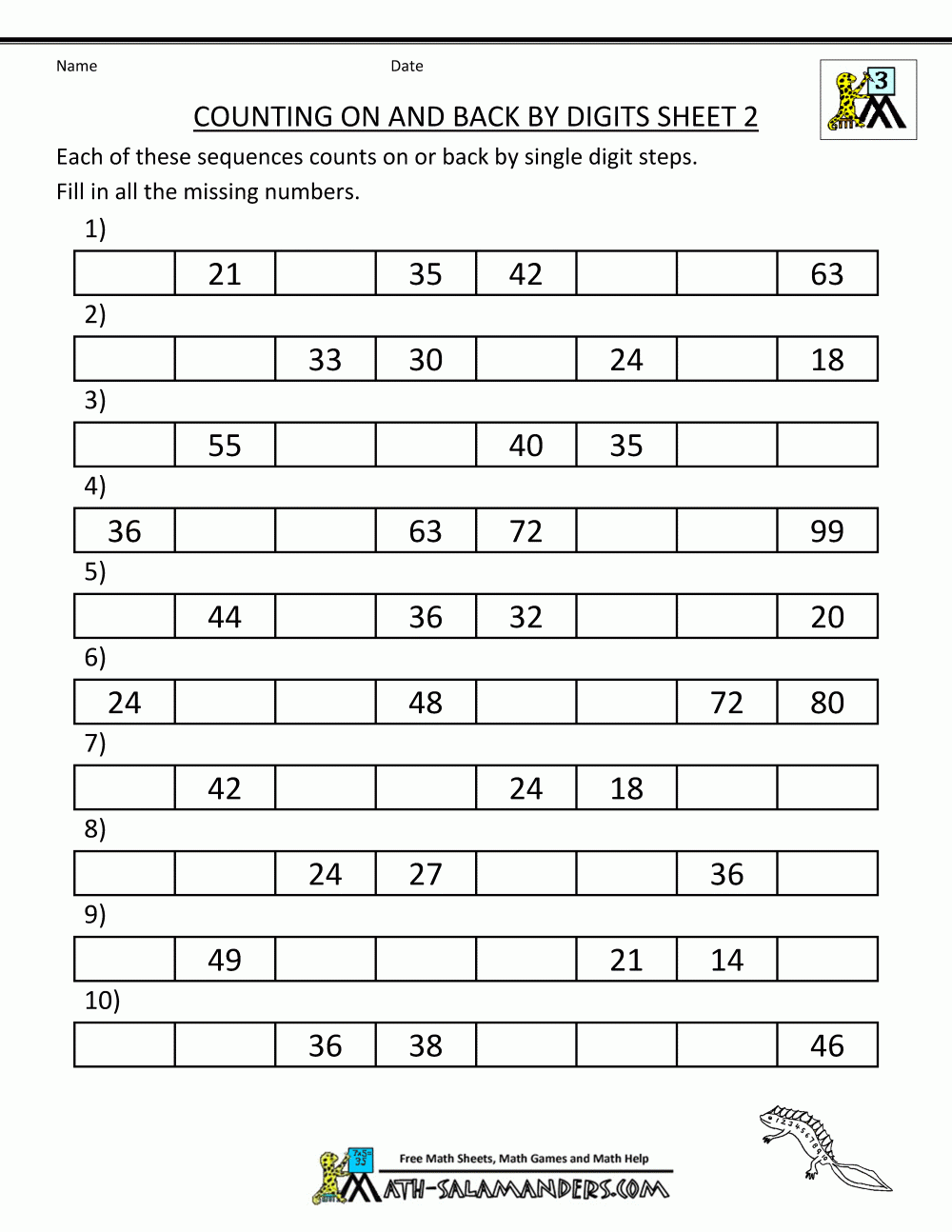 3rd Grade Worksheets Free Printable