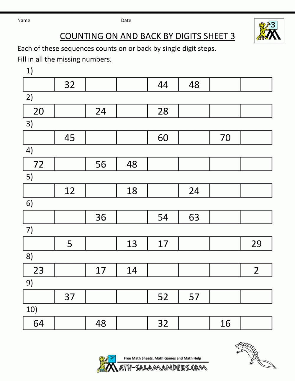 Free Printable Worksheets For 3rd Grade