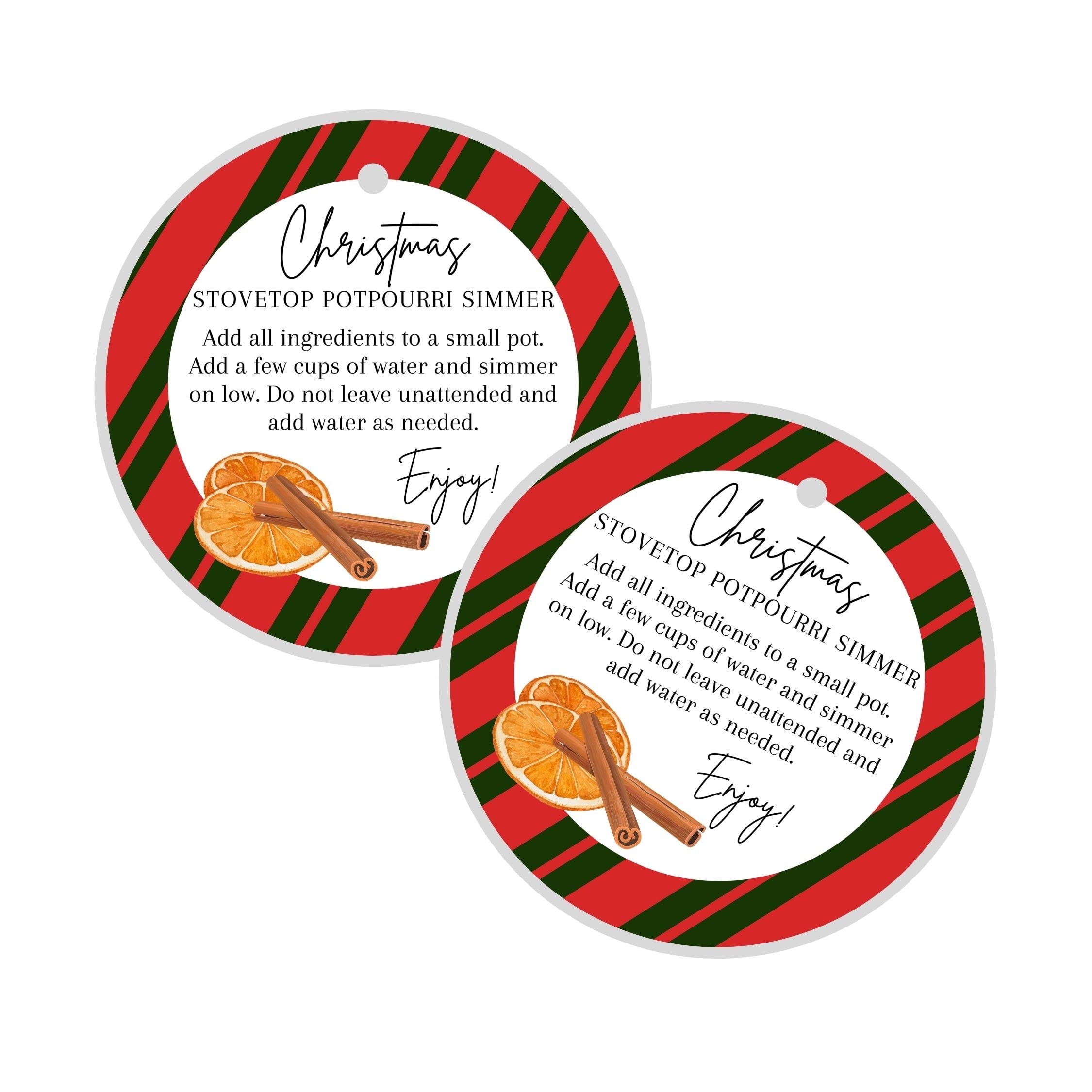 Stovetop Potpourri Printable Tags Free