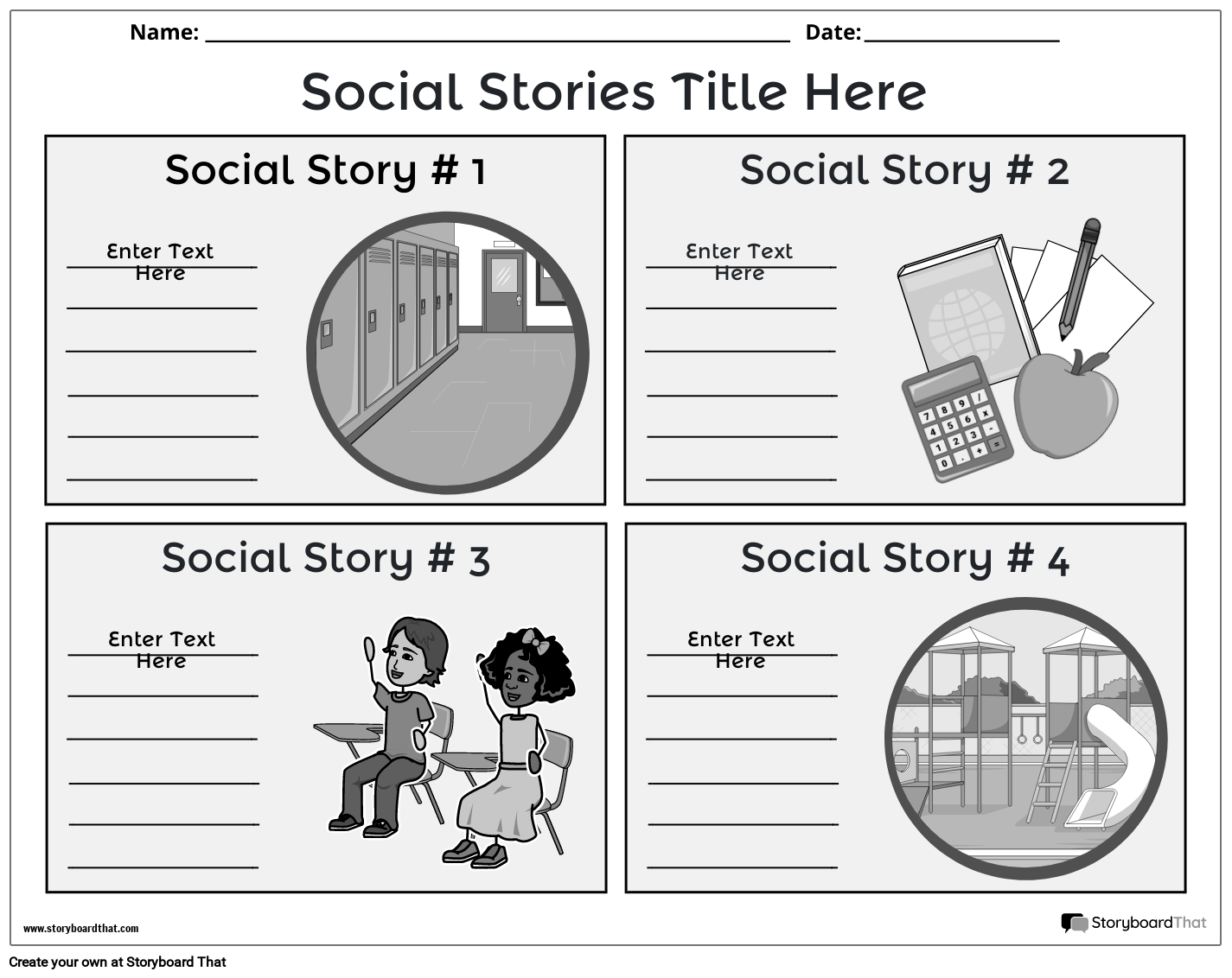 Free Printable Social Story