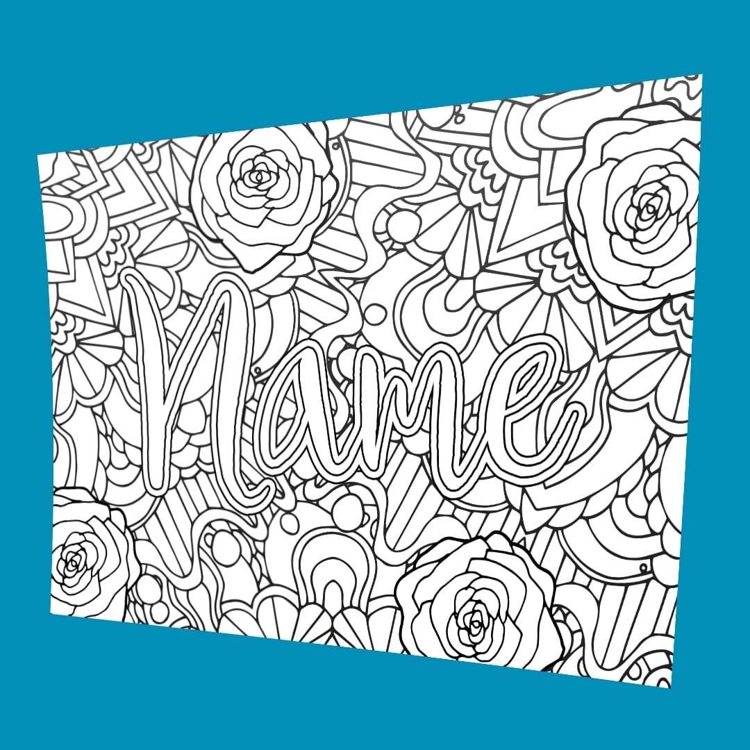 Custom Coloring Page From Your Name Sarah Renae Clark Coloring 