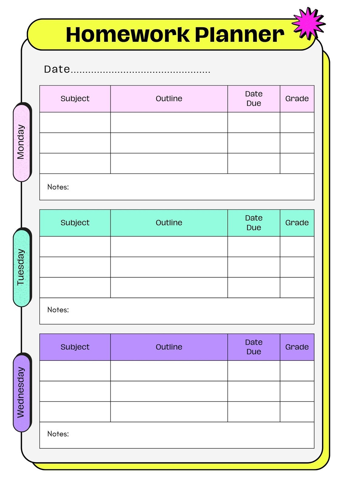 Customize 507 Student Planner Templates Online Canva