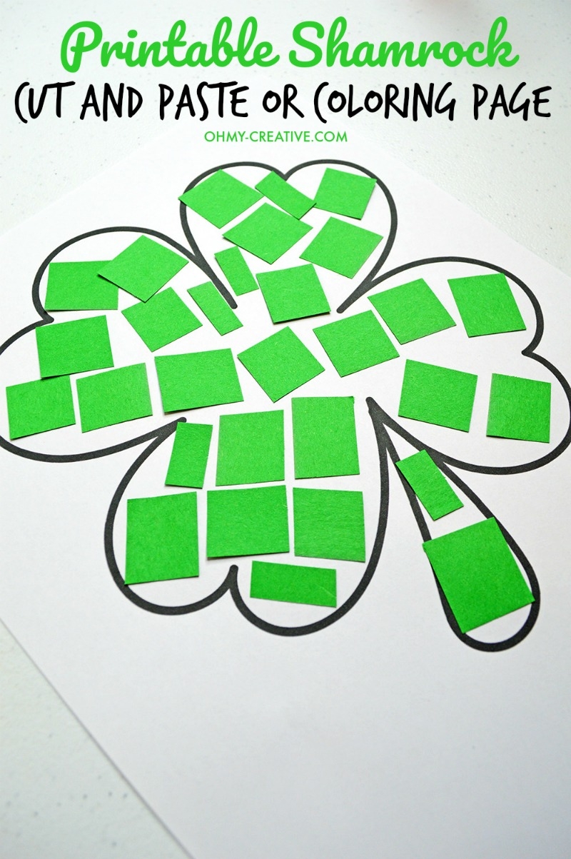 Free Printable Green Shamrock Template