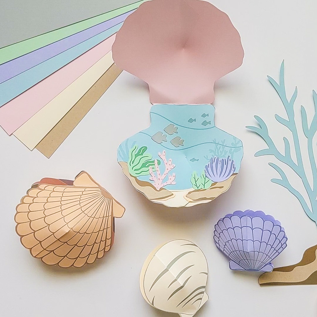 Cute DIY Paper Seashells Summer Craft For Kids Merriment Design