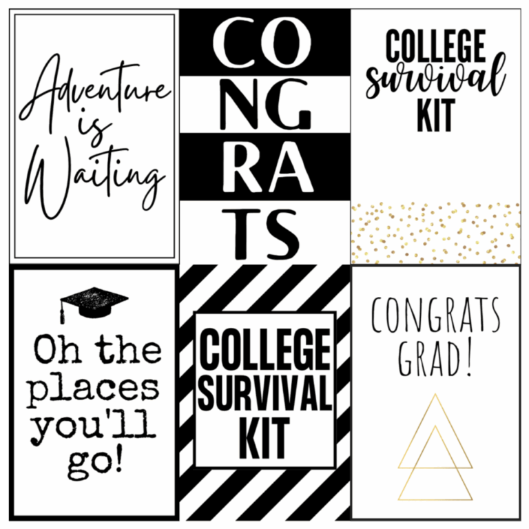Cute Graduation Party Free Printables Gold And Black OriginalMOM