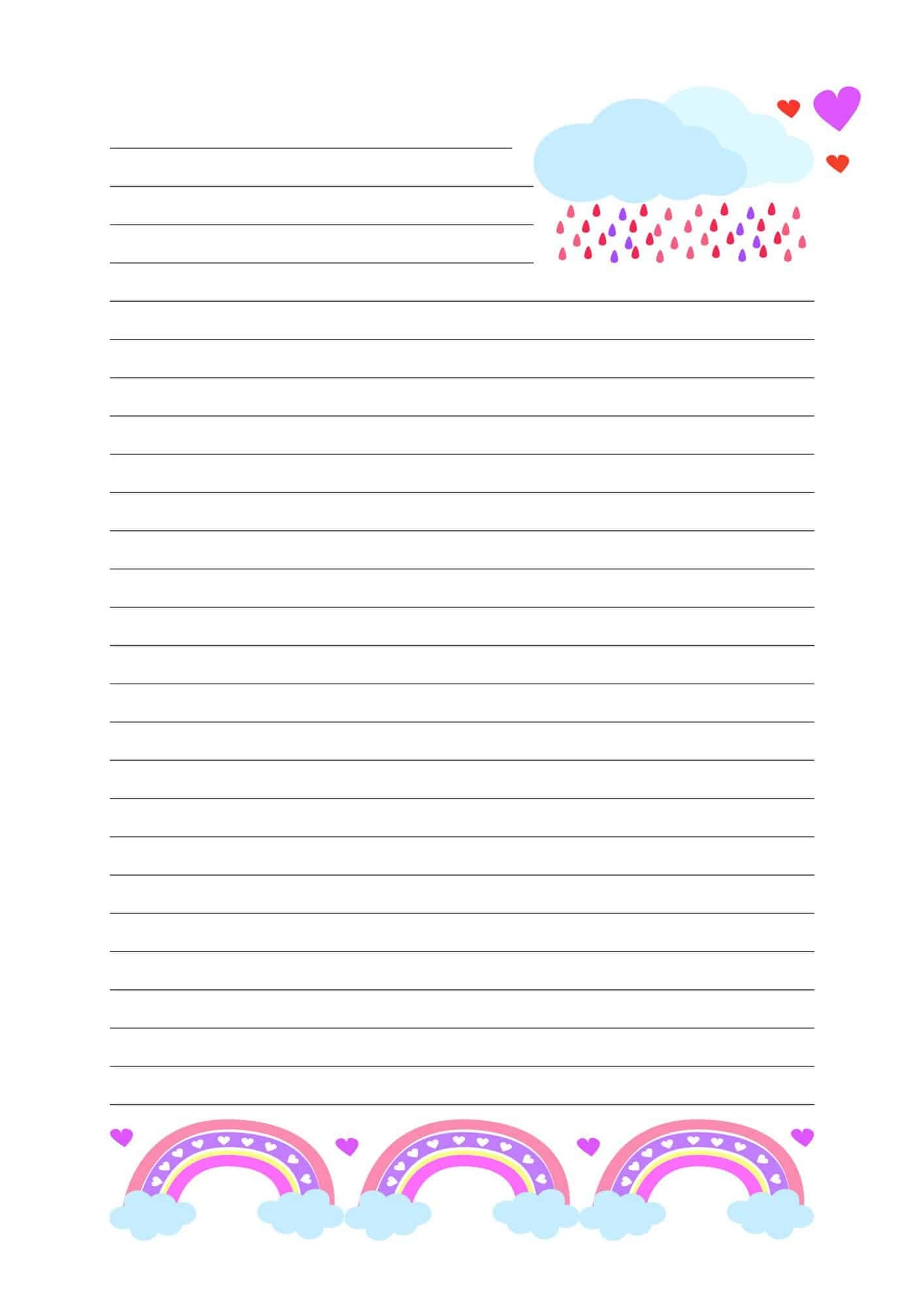 Free Printable Lined Stationery
