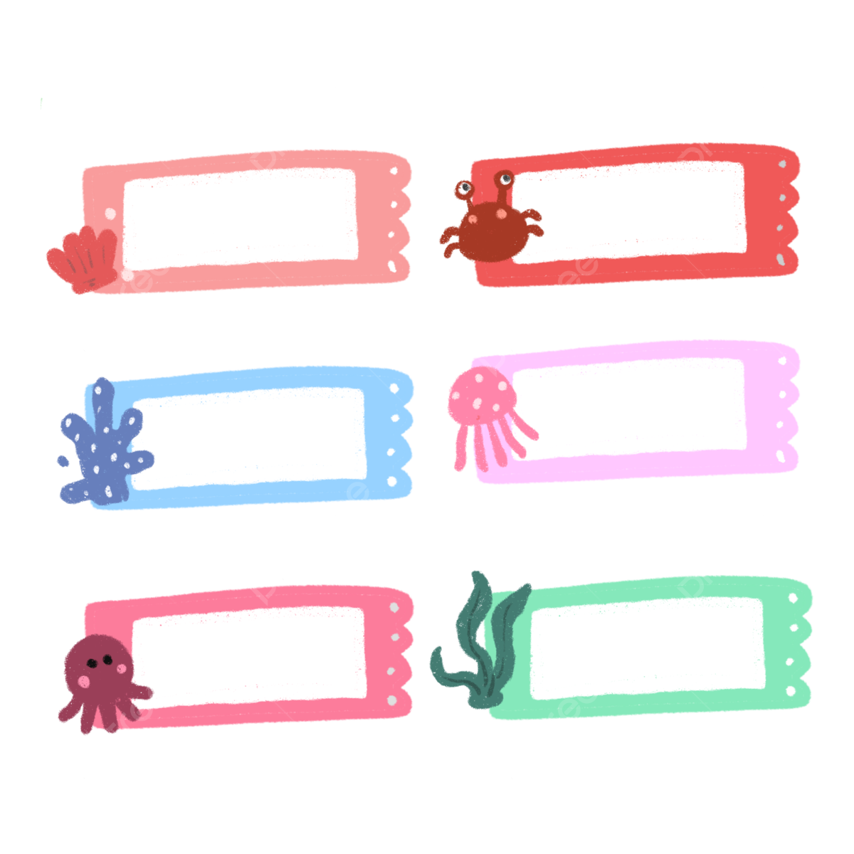 Cute Name Tag White Transparent Cute Name Tag Colorful Illustration Free Printable Name Tag Illustration Name PNG Image For Free Download