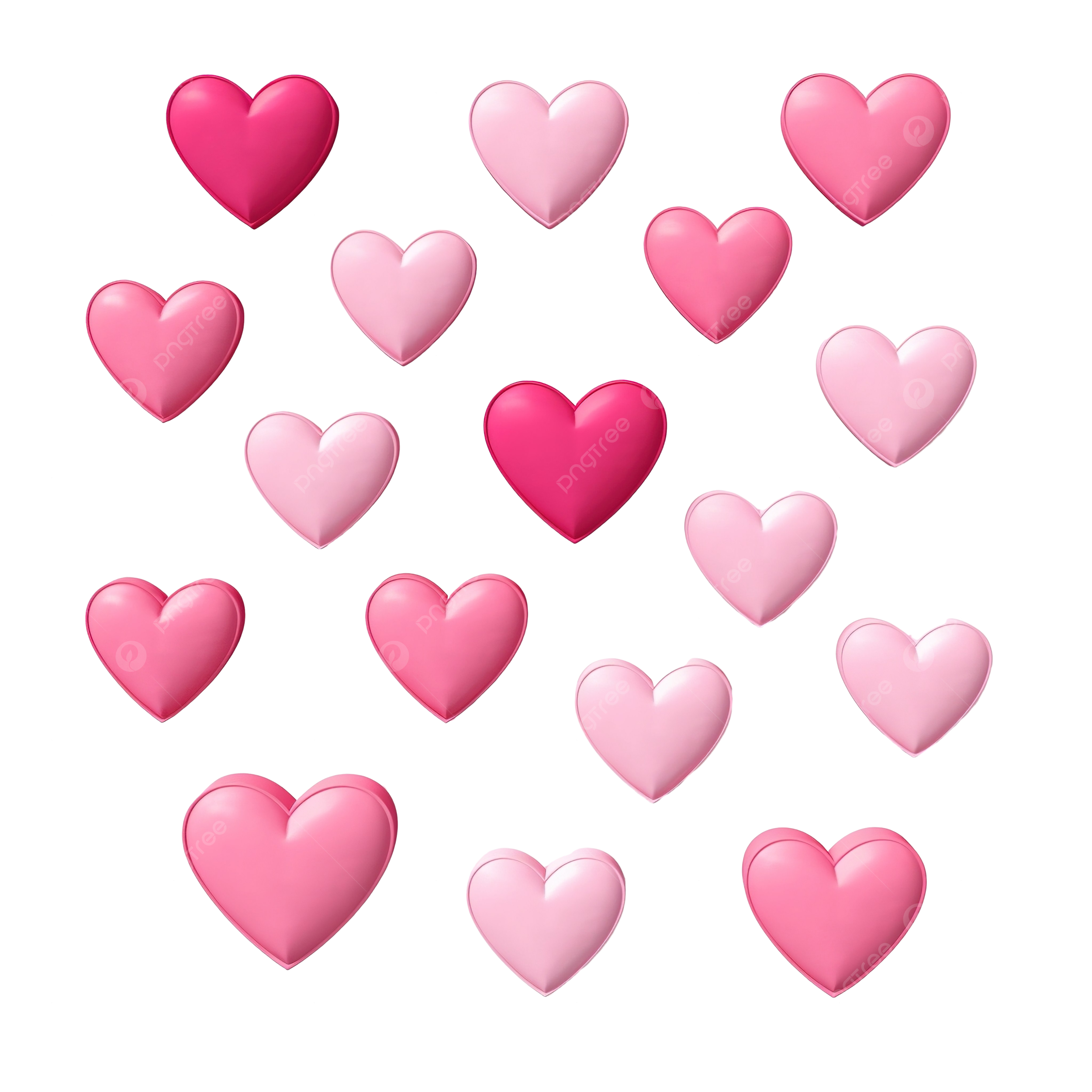 Cute Pink Hearts Cutout Pink Heart Love PNG Transparent Image And Clipart For Free Download
