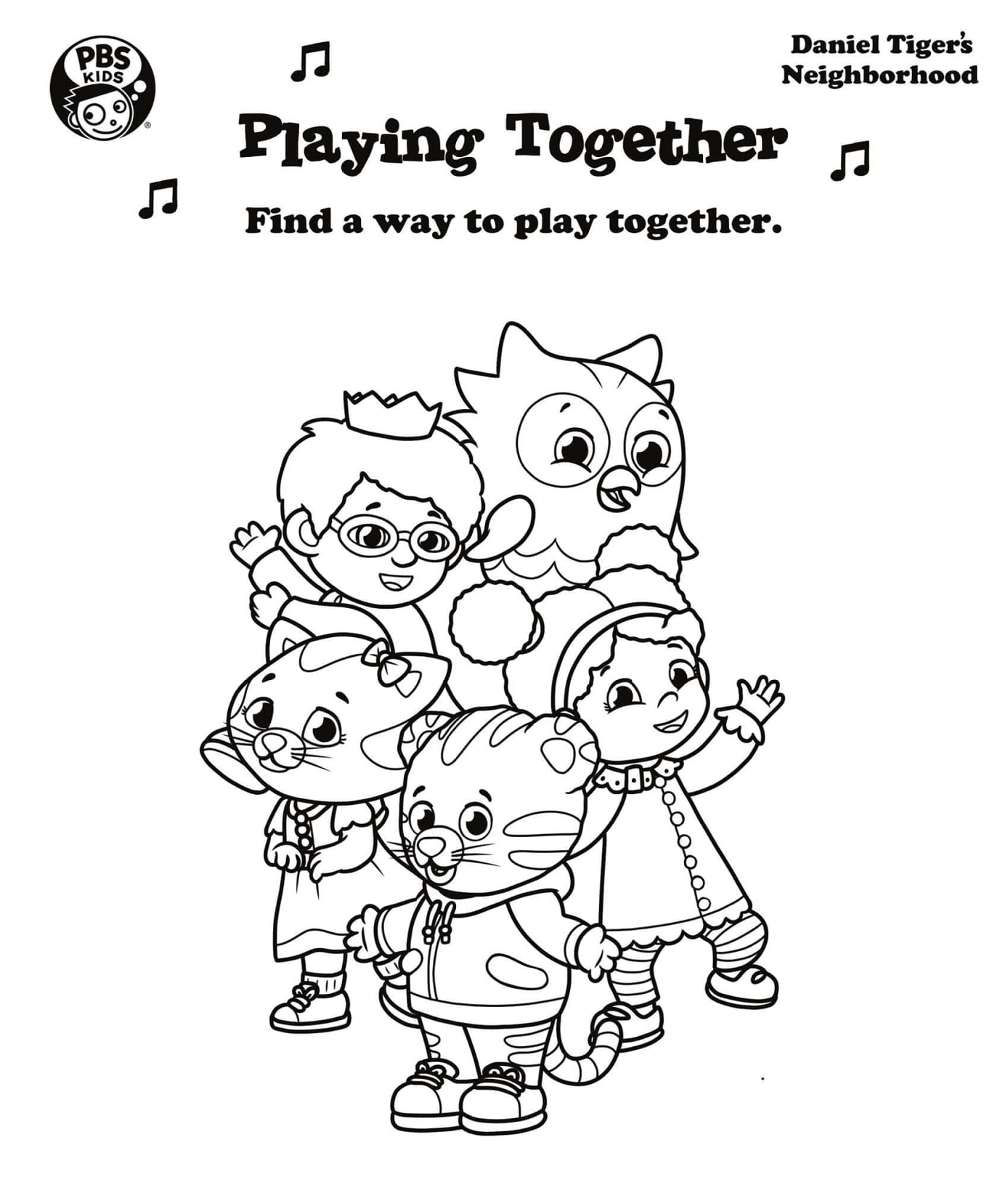Daniel Tiger Coloring Pages Printable For Free Download