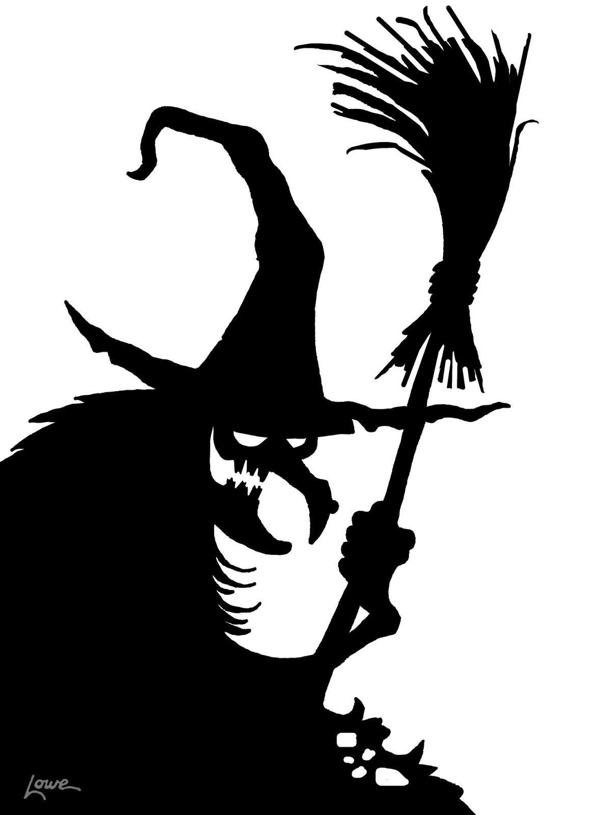 DAVE LOWE DESIGN The Blog Witchcrafty Window Silhouette Printables